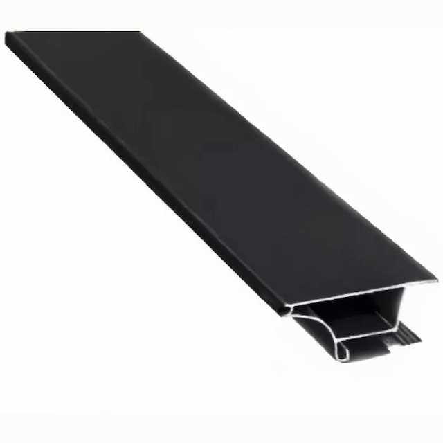 GTV PA-GLAX3M-AL-20M  Алюминиевый профиль LED  с фланцем GLAX, черный матовый 3м (встраиваемый)