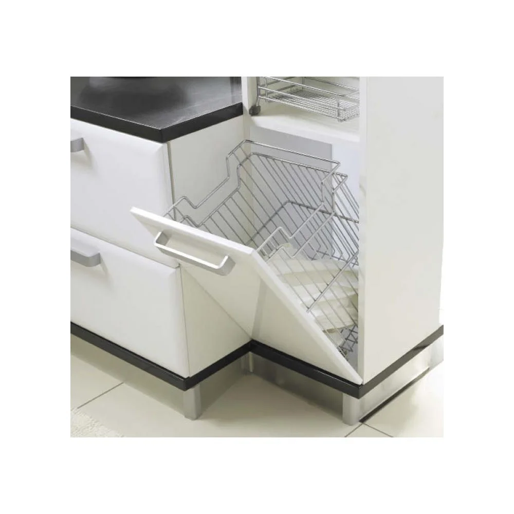 S-8116-C Корзина для белья 55 см Хром